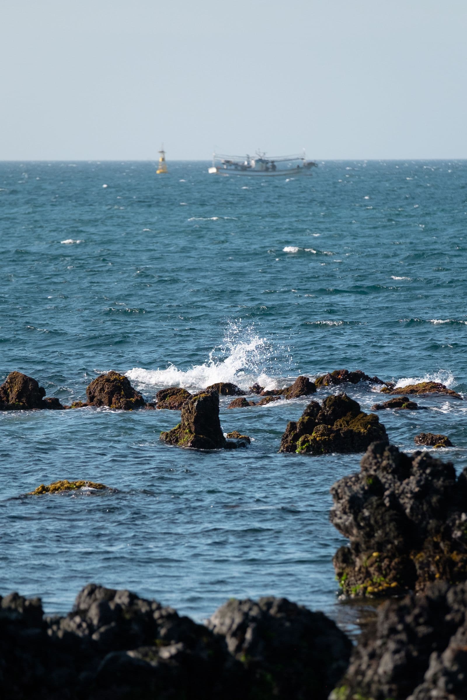 알작지해변의 파도