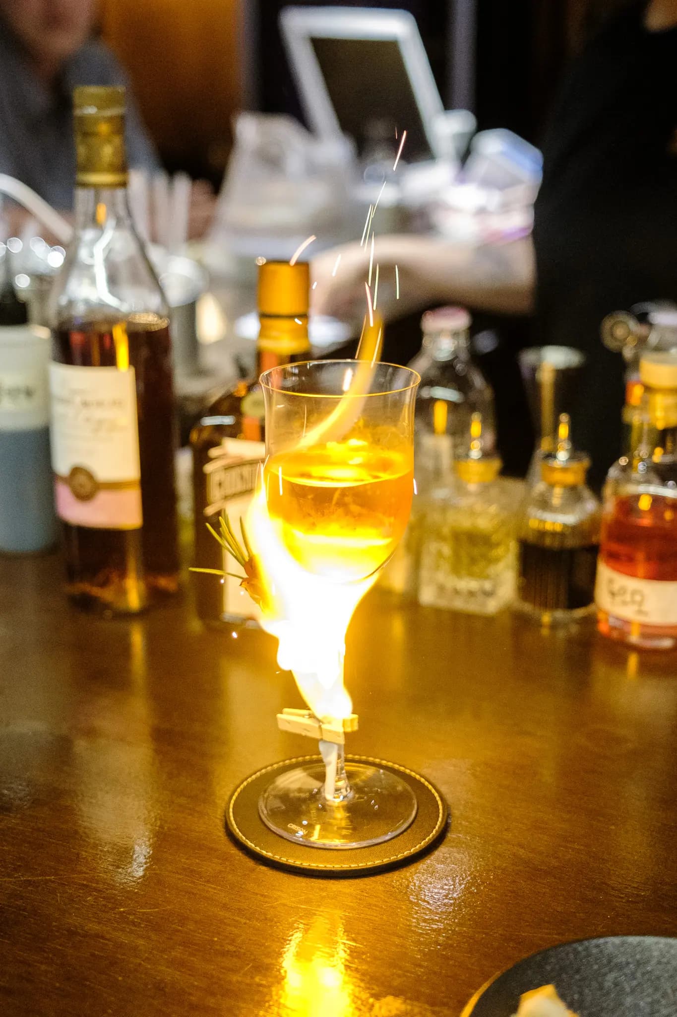 이탈리아의 로멘틱한 저녁노을