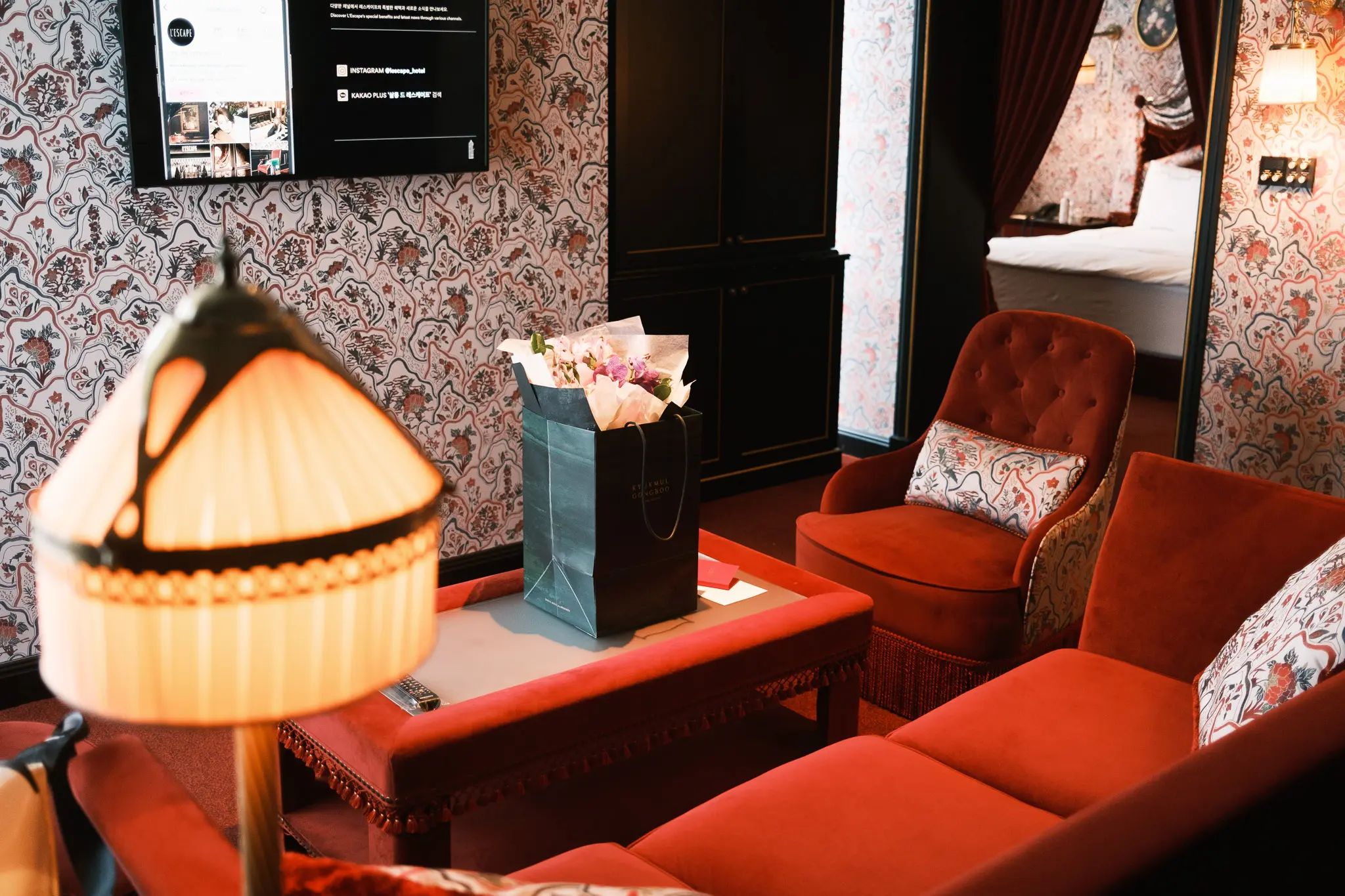 잘 정리된 코너스위트 객실